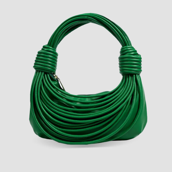 Cartera verde de hilos
