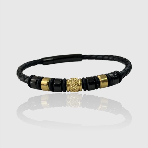 Pulsera Negro y Dorado