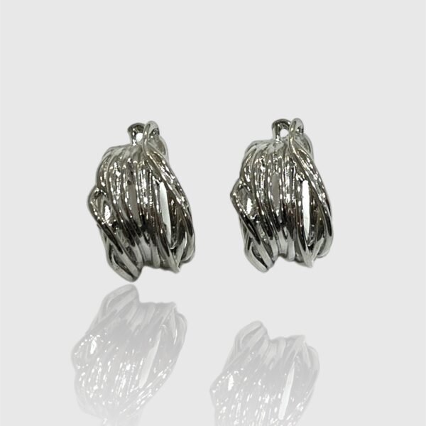 Zarcillos Silver Leaf