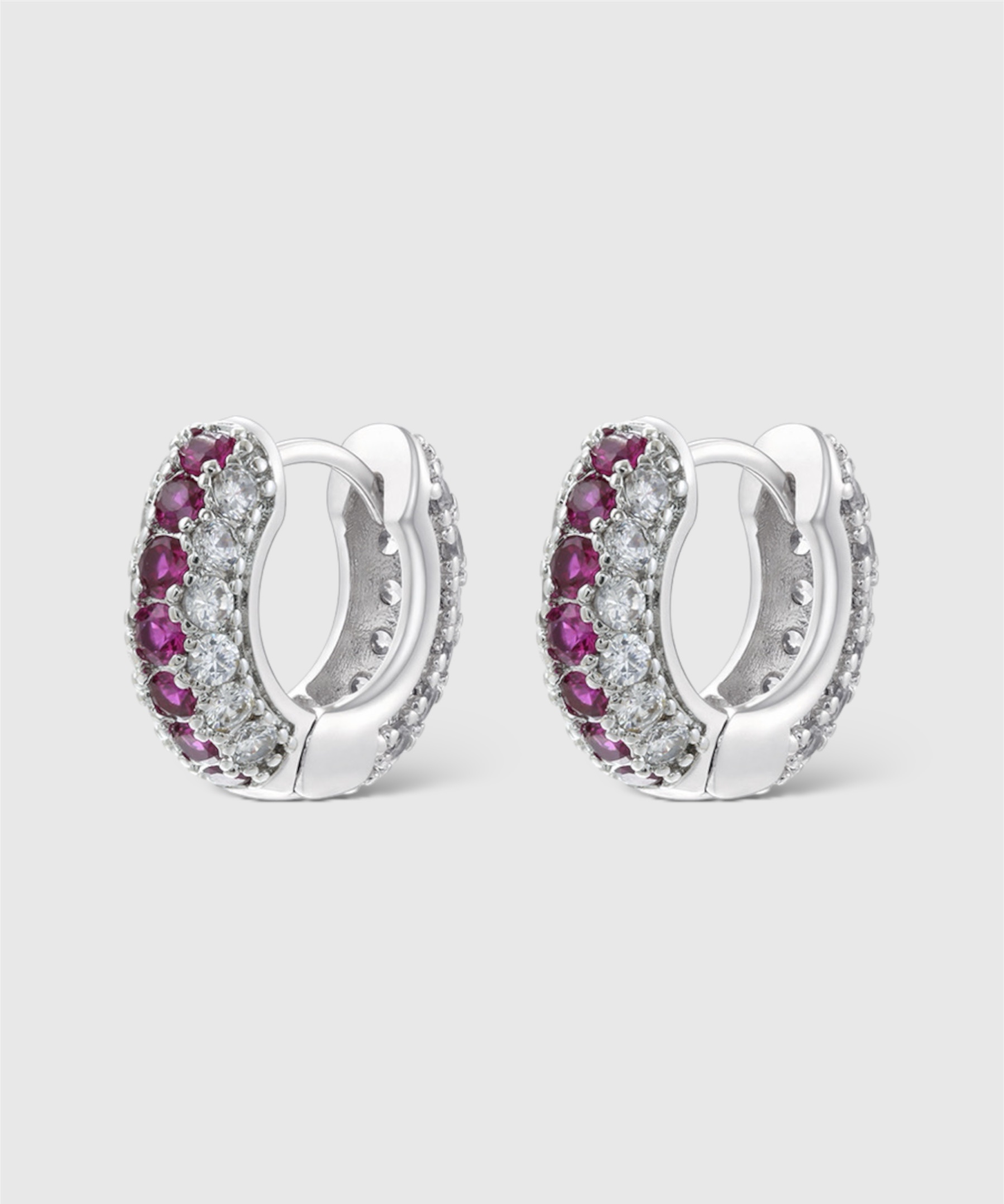 Zarcillos Plateados con Zircon