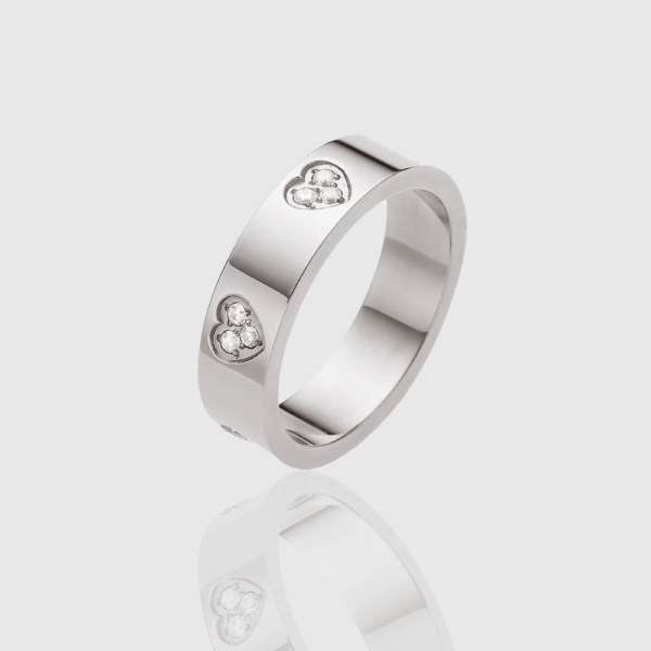 Anillo Banda Corazones