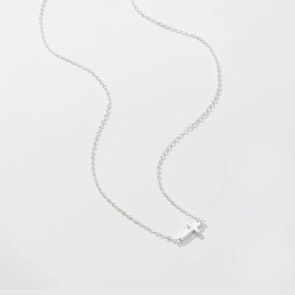 Collar Mini Cruz Plata 925