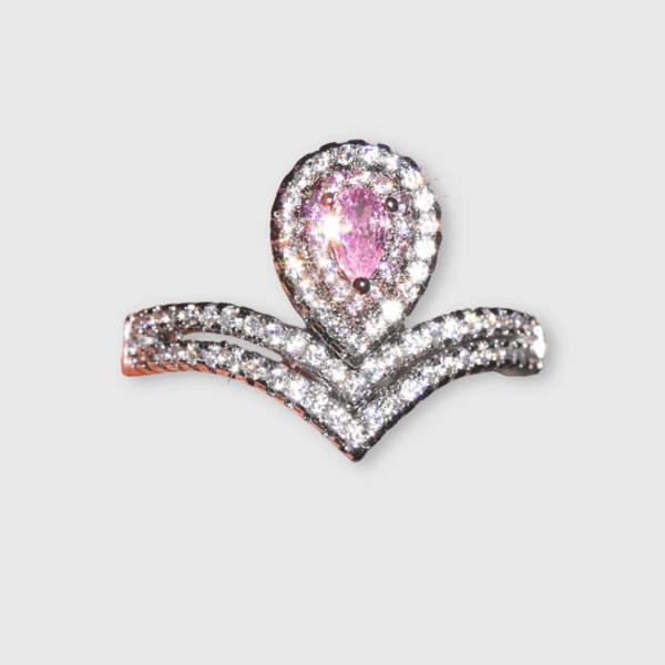 Anillo Zirconia Rosada