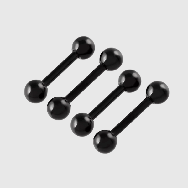 Zarcillos Balines Negros