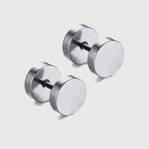 Zarcillos Plateados Caballeros