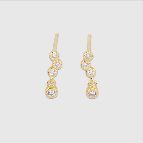 Zarcillos Mini Lagrimas Plata 925