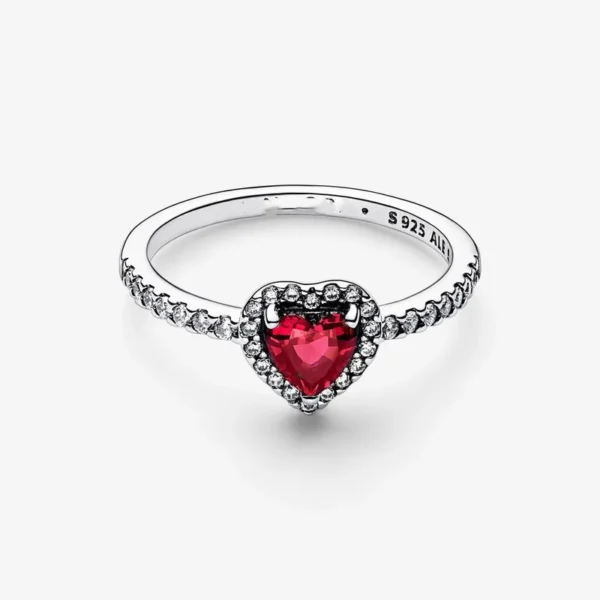 Anillo Corazon Vino Plata 925