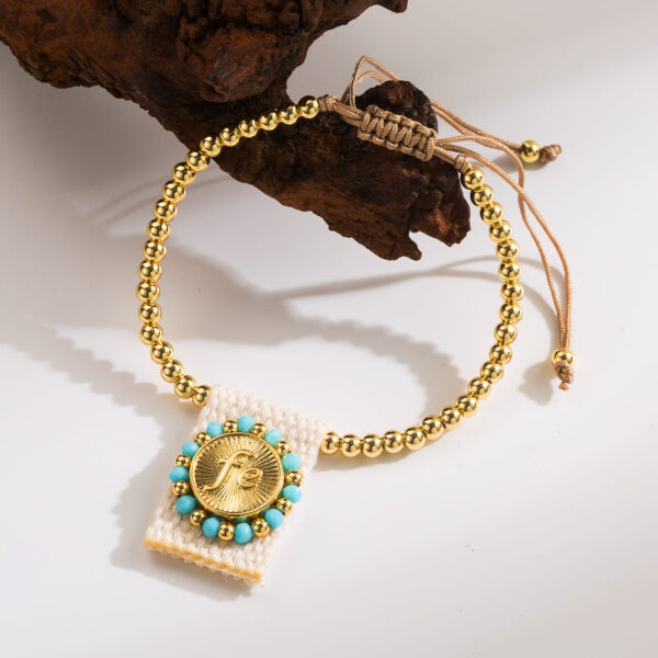 Pulsera Fe de Tela