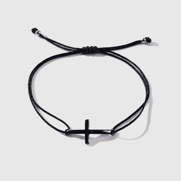 Pulsera Cruz Negra Caballeros