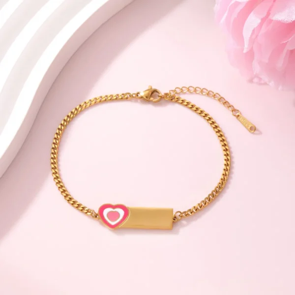 Pulsera Esclava Corazon Infantil