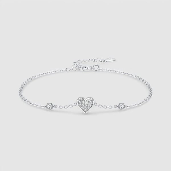 Pulsera Corazon Plata 925