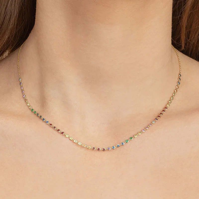 Collar All I see is Rainbow Plata 925 - Imagen 2