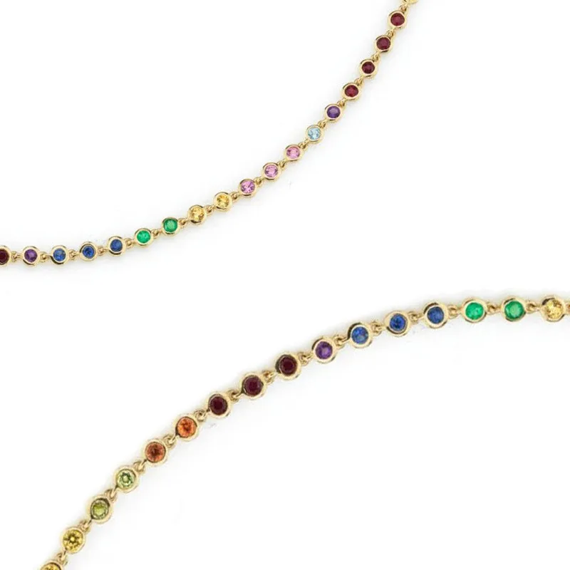Collar All I see is Rainbow Plata 925 - Imagen 3