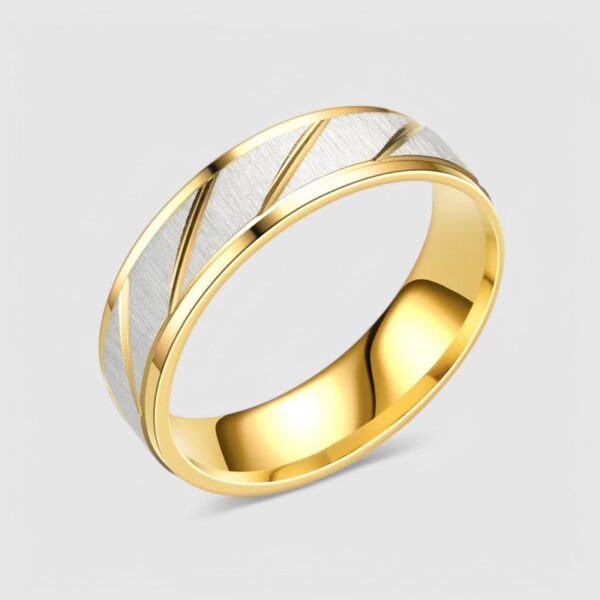 Anillo Alianza Compromiso Bicolor Caballeros