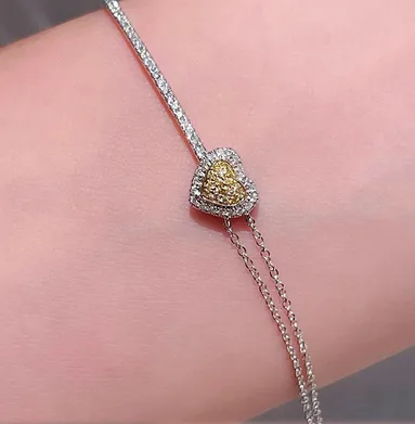 Pulsera Heart Rígida Plata 925