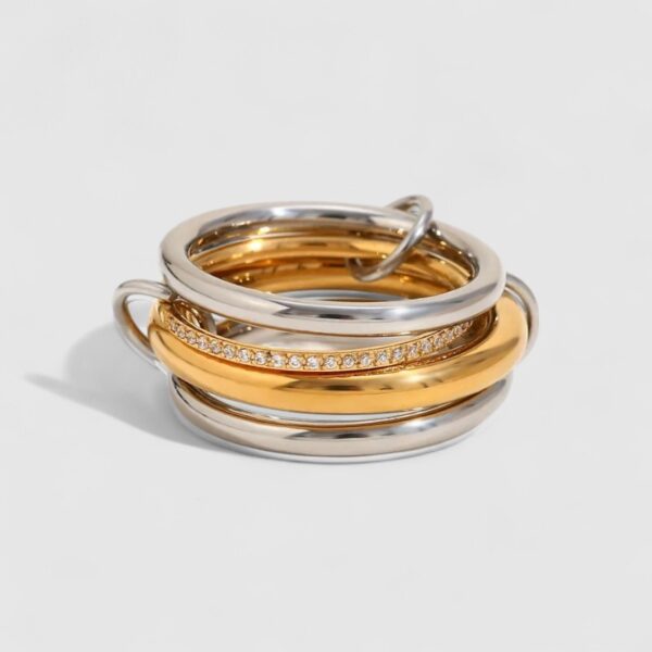 Anillo Múltiple Bicolor