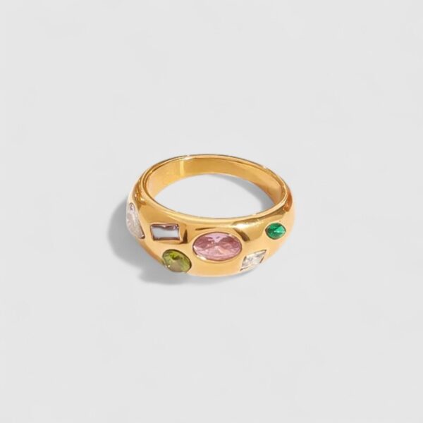 Anillo Gemas de Colores