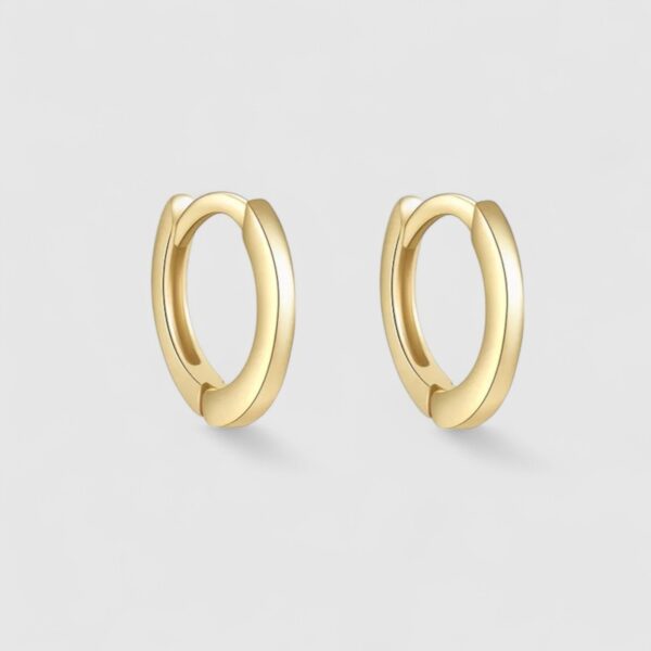 Zarcillos Aros Basicos Plata 925