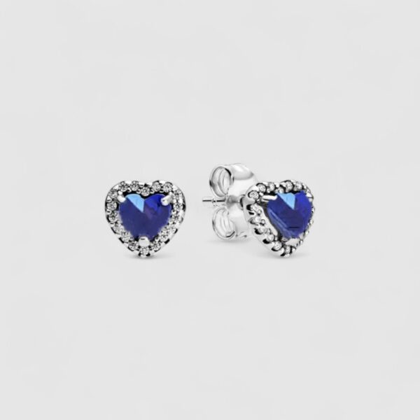 Topito Corazon Azul Plata 925
