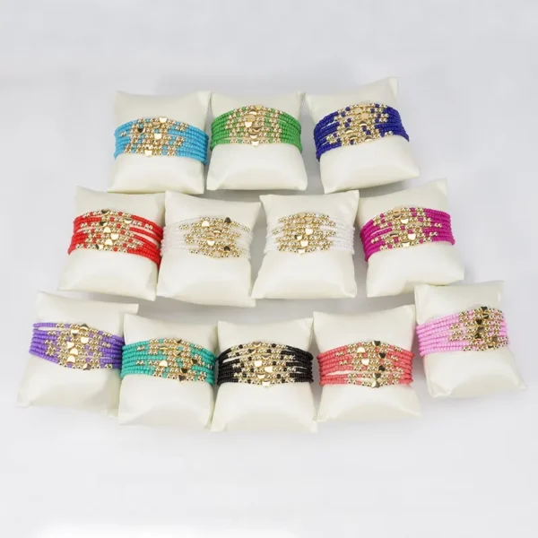 Set de Pulseras Canutillo y Corazon