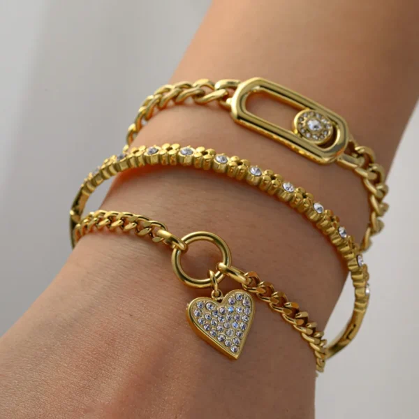 Pulsera Eslabon de Corazon
