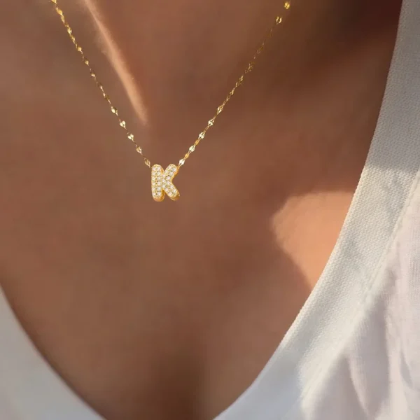 Collar Mini Iniciales de Zircon