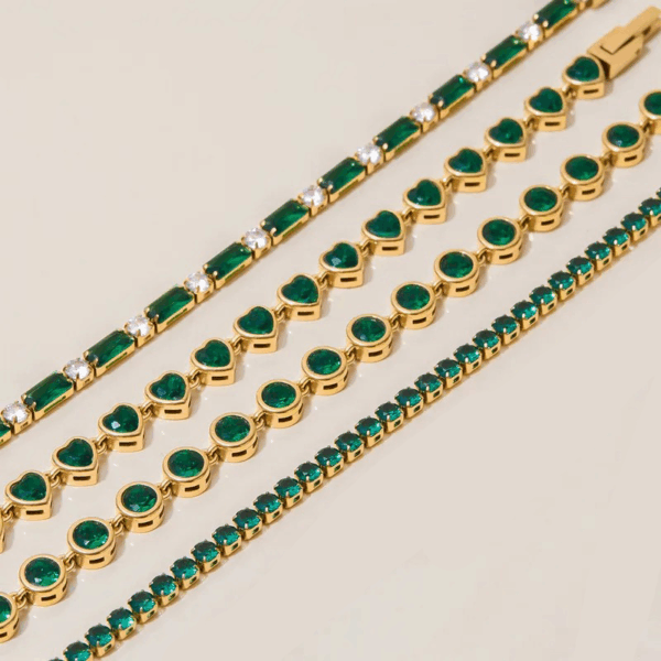 Pulseras Verde Esmeralda