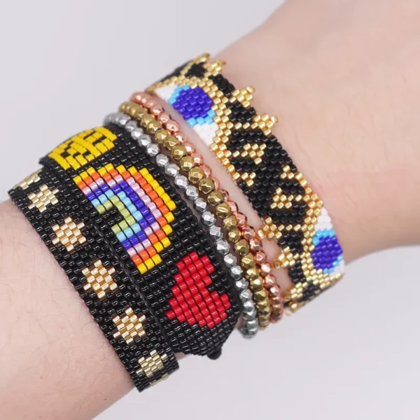 Set Pulsera Bordada Fun