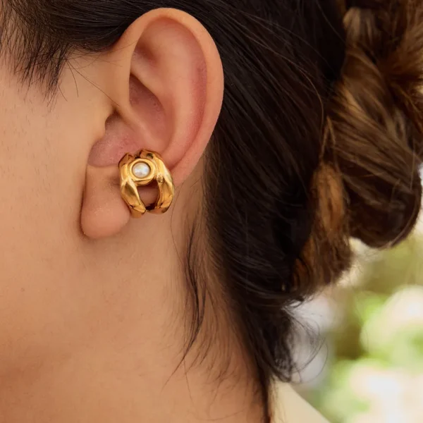 Earcuff Con Perlita