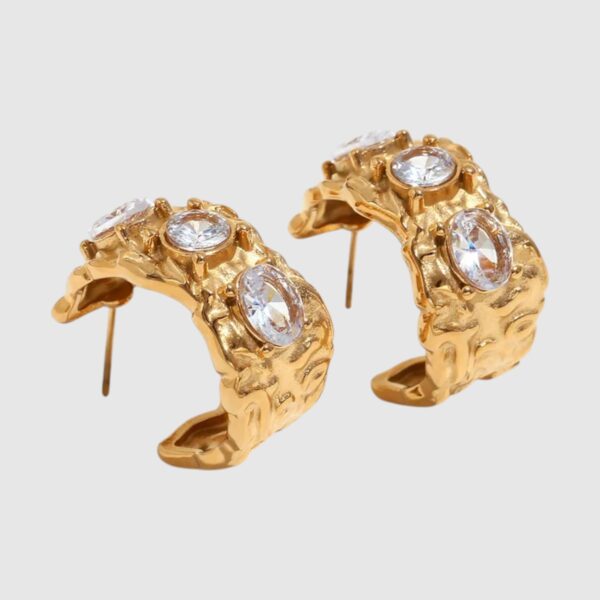 Zarcillo Vintage Con Textura