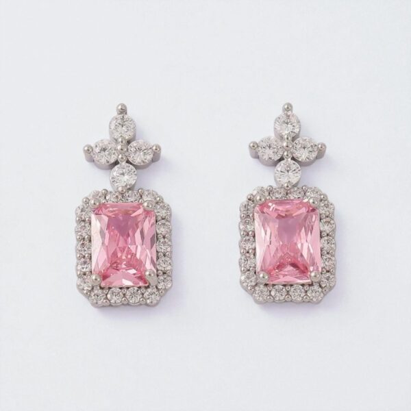 Zarcillo de Gala Piedra Rosa