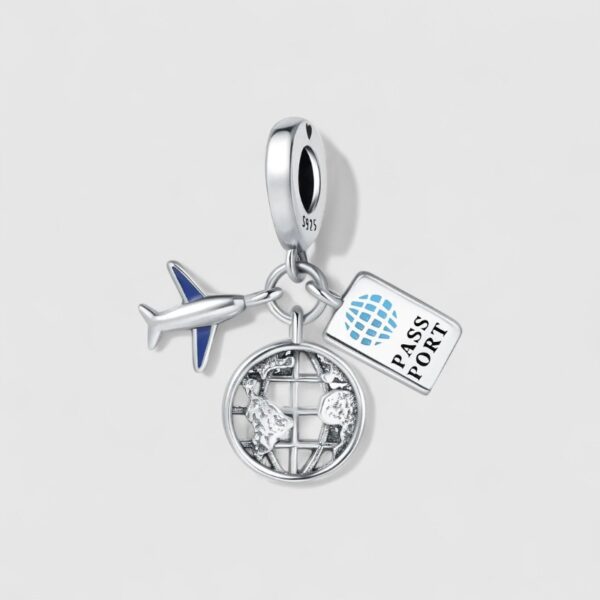 Charm "Passport" Plata 925