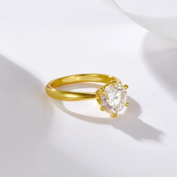 Anillo Compromiso Moissanita Plata 925