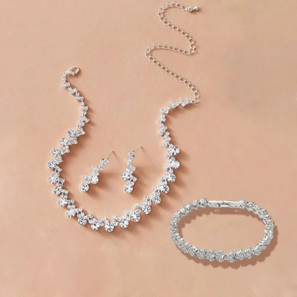 Set Gala Zarcillos+Collar+Pulseras