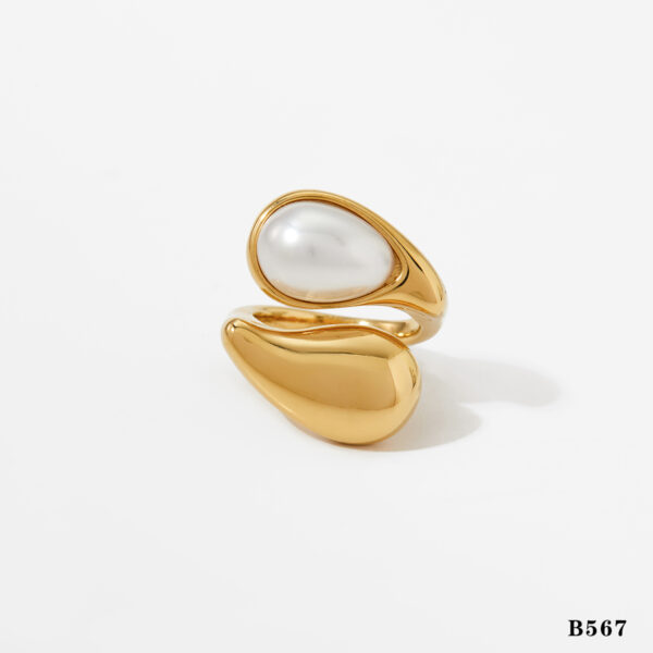 Anillo Twisted Pearl