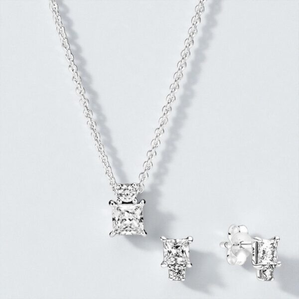 Set Collar+Topitos Plata 925