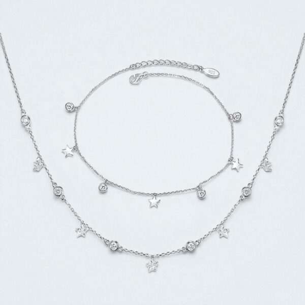 Set Collar+Pulsera Plata 925