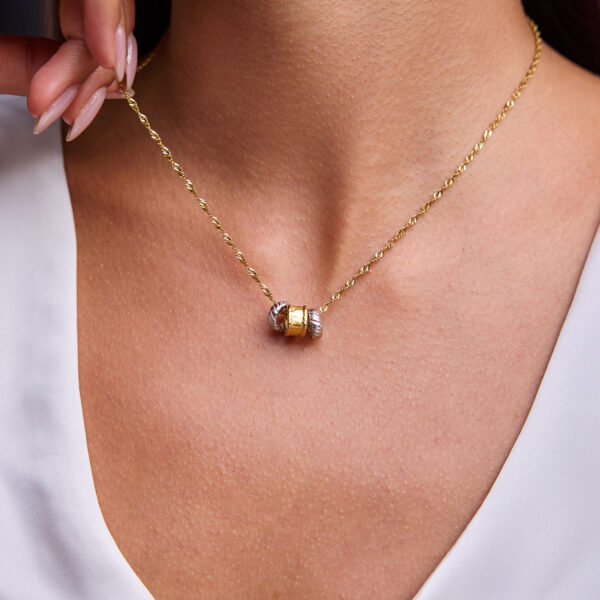 Collar Triple Rueda Bicolor