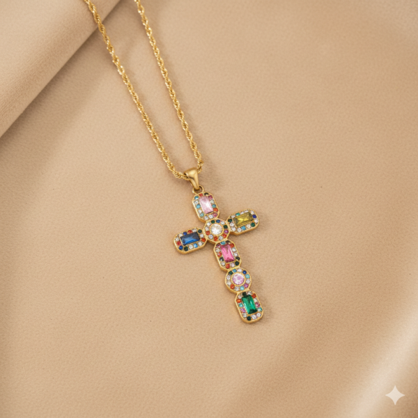 Collar Maxi Cruz Colorida