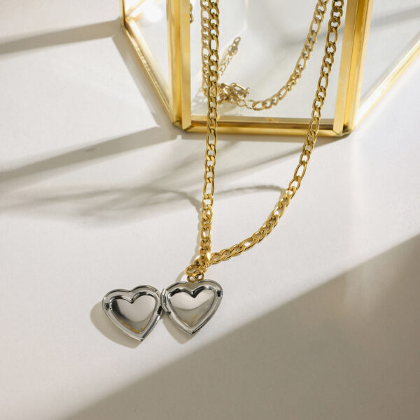 Relicario Corazon Bicolor