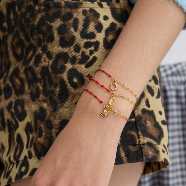 Pulsera Hilo Rojo y Dijes