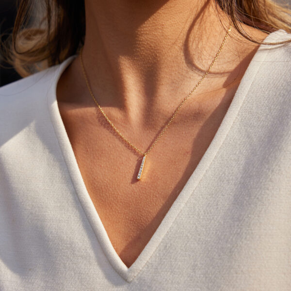 Collar Hilera Diamantes