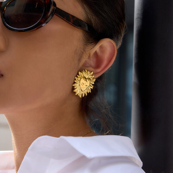 Zarcillos Corazon Maxi