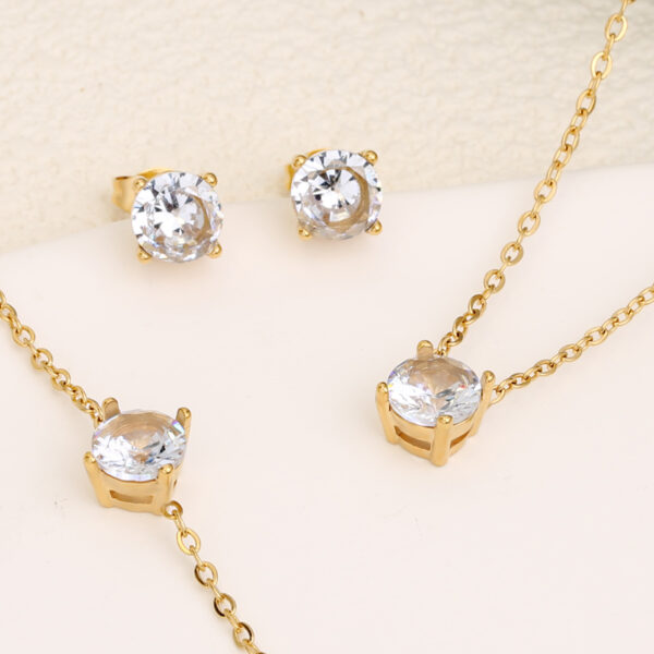 Set Collar+Pulsera+Topitos Mod05