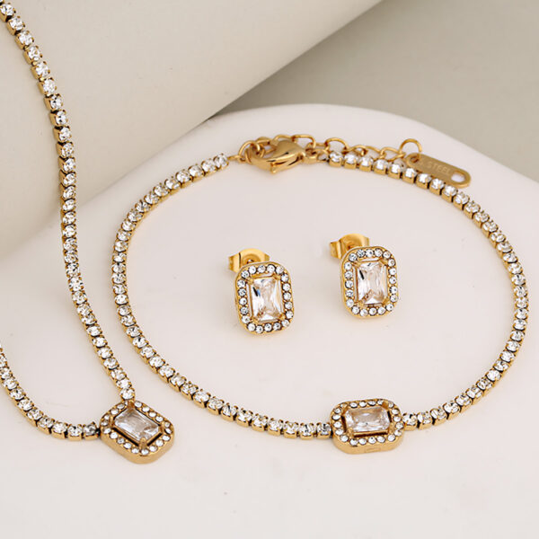 Set Collar+Pulsera+Topitos Mod8