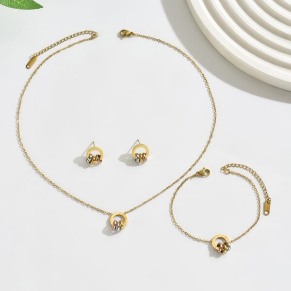 Set Collar+Pulsera+Topitos Mod02