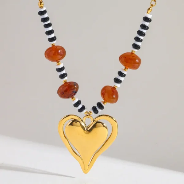 Collar BIg Retro Heart