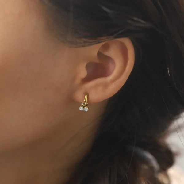 Zarcillos Gold Cherry