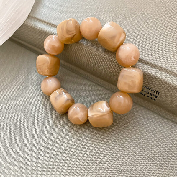 Pulsera Bali Acrilica - Beige
