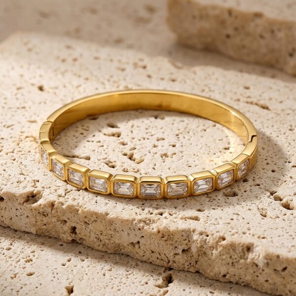 Pulsera Brillos Rectangulares